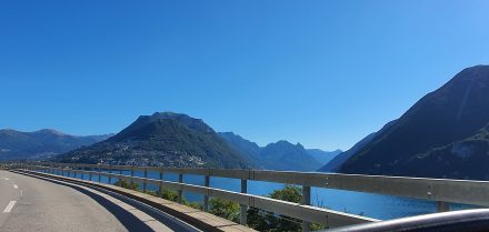 Lugano in the background - postcard-grade Switzerland