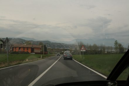 Arriving in Brescia