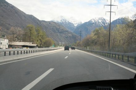 Motorway to the St. Bernardino