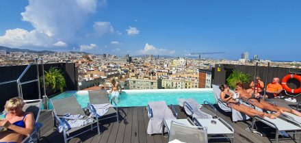 Splurging on a proper hotel with a view in Barcelona